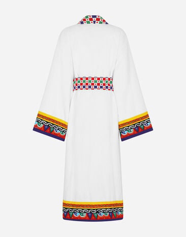 Dolce & Gabbana Халат из махрового хлопка разноцветный TCF010TCAGN