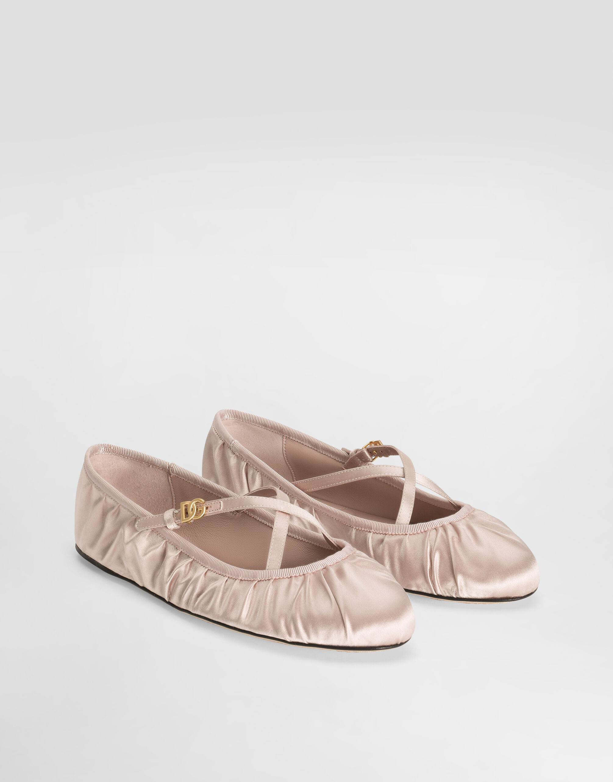 【送料&関税込】Dolce & Gabbana Satin Ballet Flats Dolce & Gabbana - Satin ballet flats Pale pink - The Corner