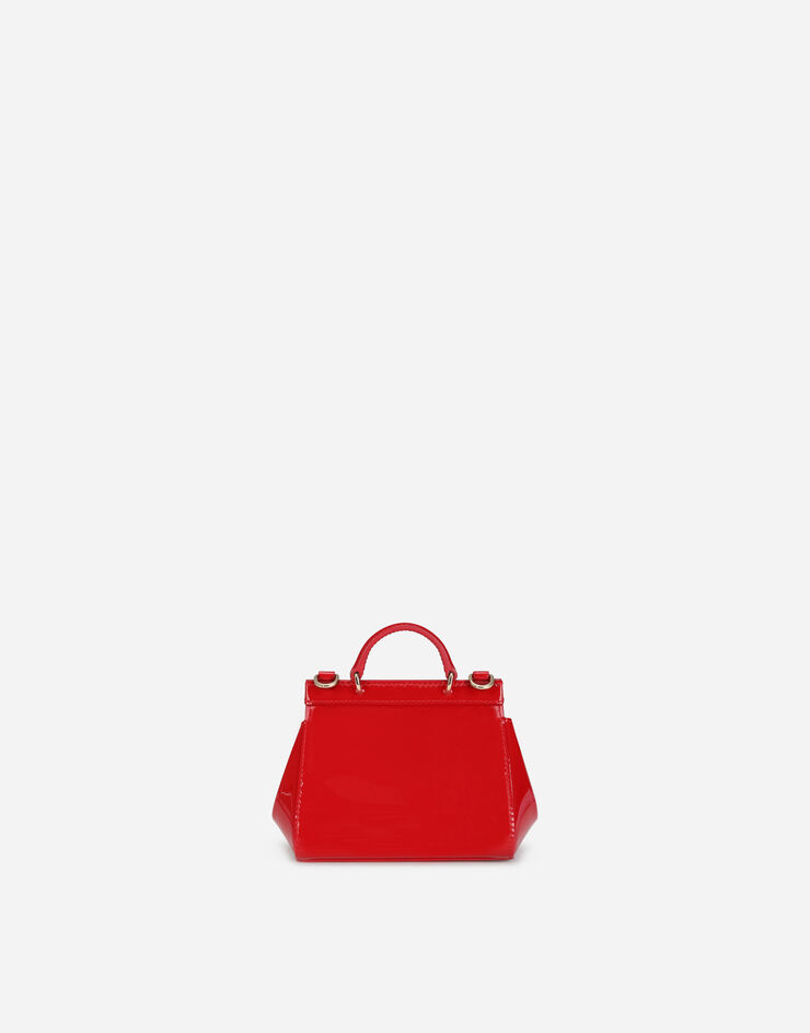 Dolce & Gabbana Patent leather mini Sicily bag ROJO EB0003A1067