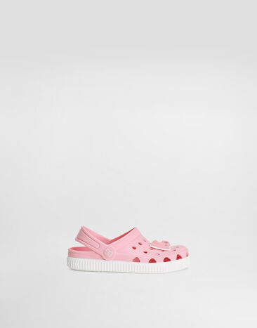 Dolce & Gabbana Rubber slip-ons with DG logo Blue DL0085A4434