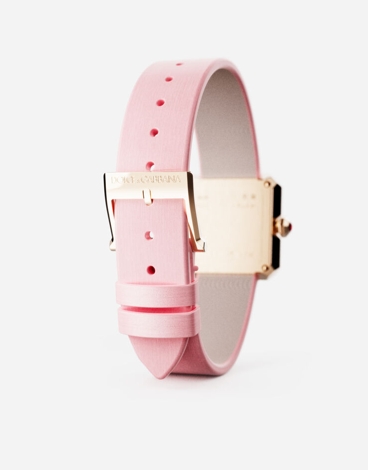 Dolce & Gabbana Gold watch with silk strap Pink WWFC2GXCKCT