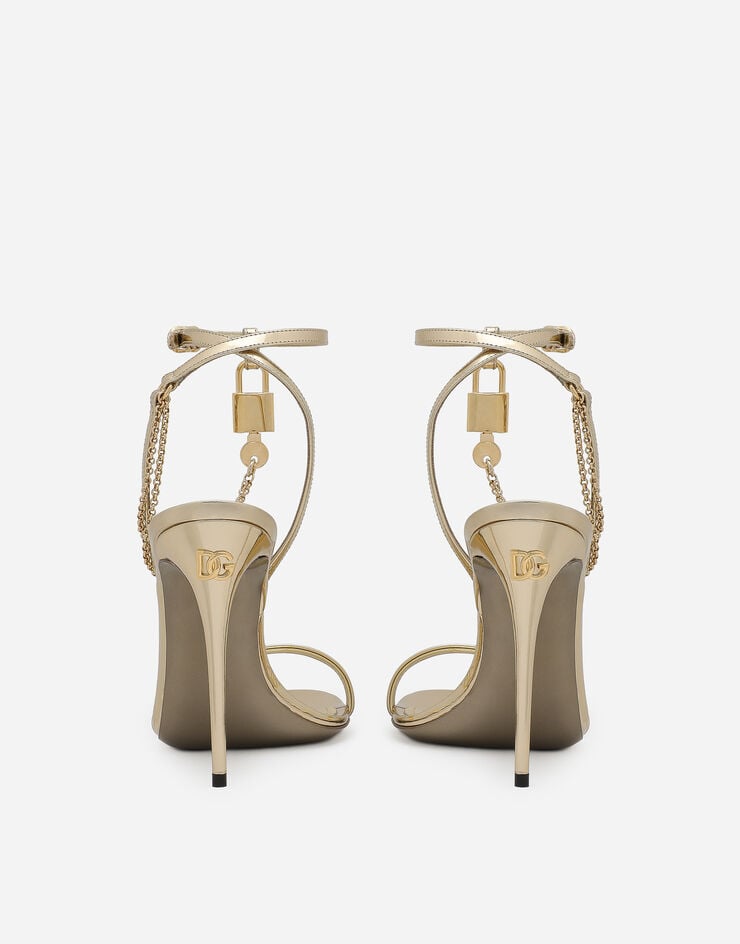 Dolce&Gabbana Calfskin sandals Gold CR1615AY828