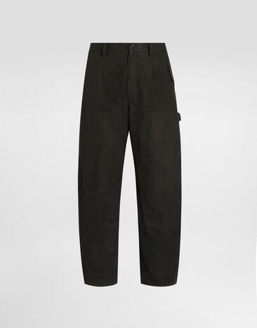 Dolce & Gabbana Technical cotton trousers Black GP1C6TFU62W