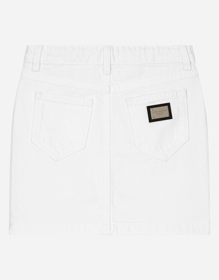 Dolce & Gabbana 5-Pocket-Minirock aus Denim Blau L55I03LDC32