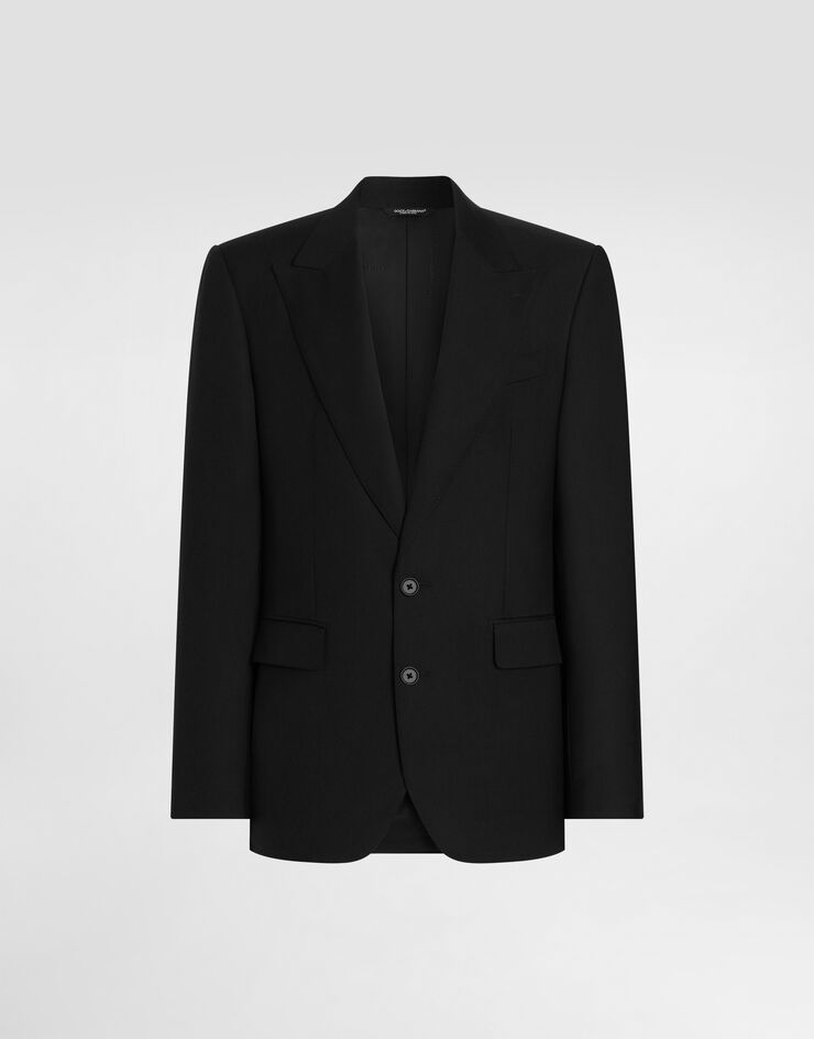 Dolce & Gabbana Sicilia Light single-breasted jacket in virgin wool Dolce & Gabbana Sicilia Light single-breasted jacket in virgin wool Black G2TV4TGL269