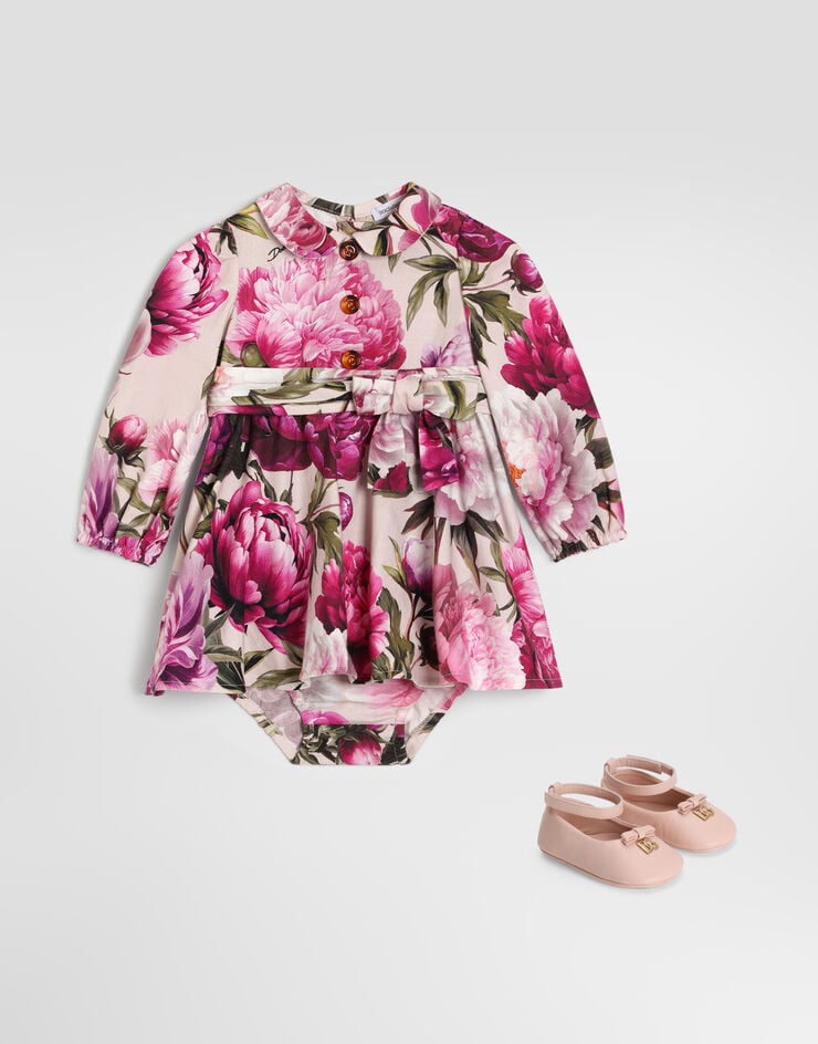 Dolce & Gabbana Peony-print cotton flannel dress Dolce & Gabbana Peony-print cotton flannel dress Multicolor L24DV4G7QZV