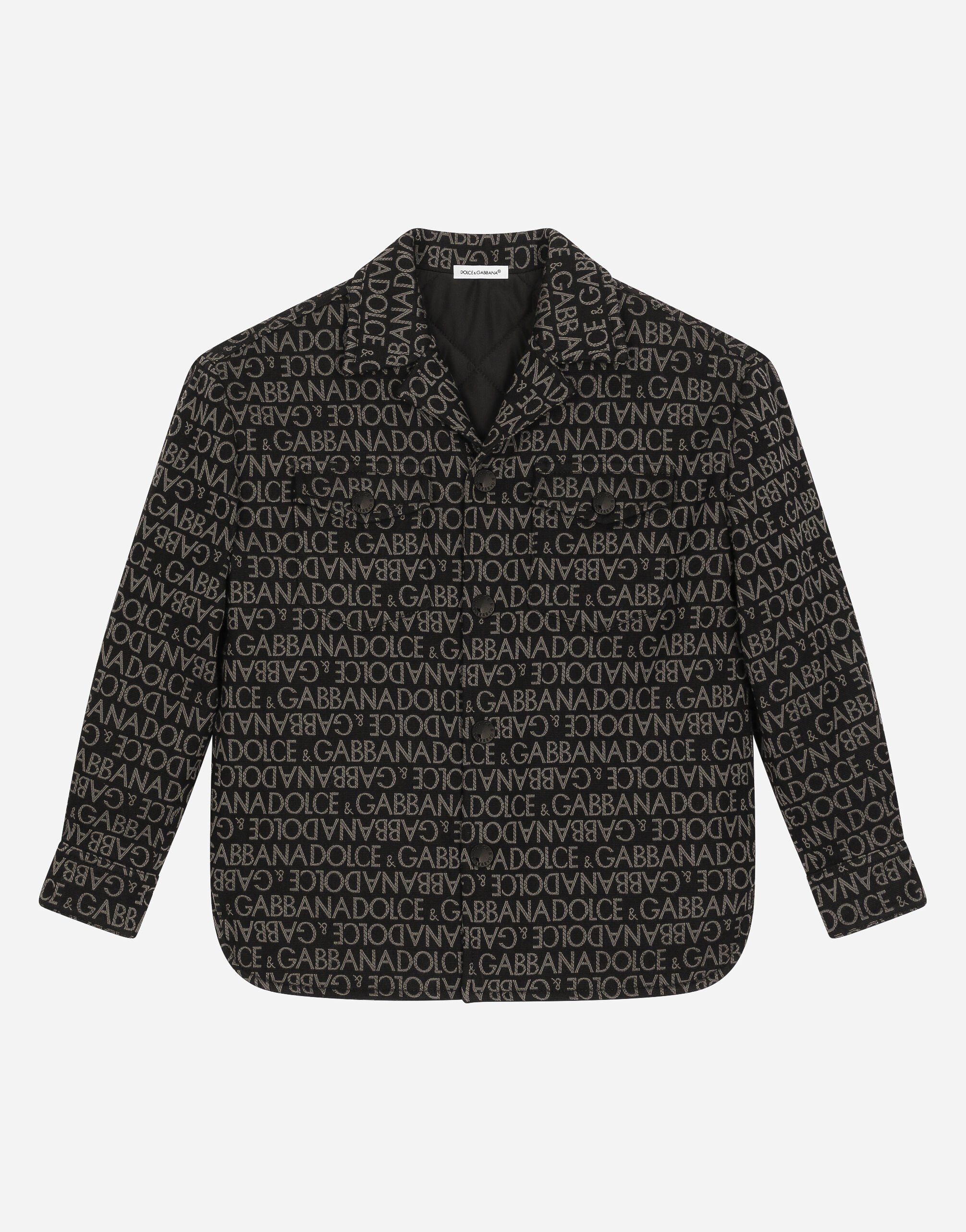 Dolce & Gabbana Denim jacket with jacquard logo Print L43S86G7L5W