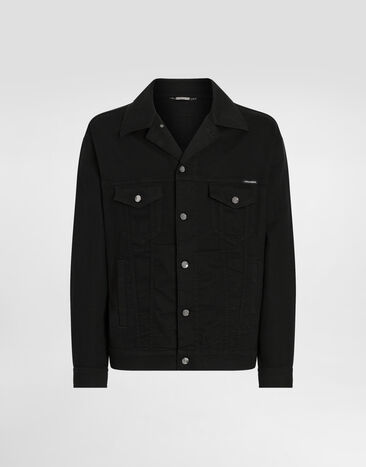 Dolce & Gabbana Black wash stretch denim jacket Multicolor G5JC8DG8GW6