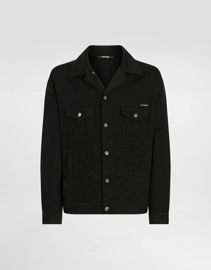 Dolce & Gabbana Black wash stretch denim jacket Multicolor G9NL5DG8GW6