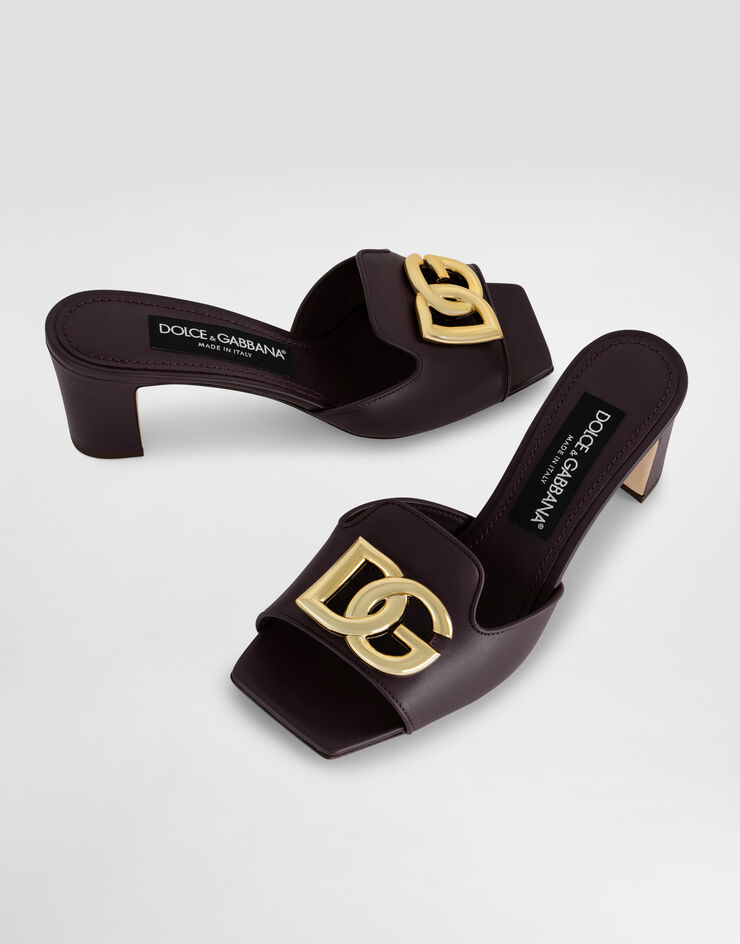 Dolce & Gabbana Smooth calfskin sandals Dolce & Gabbana Smooth calfskin sandals Bordeaux CR1699CW576