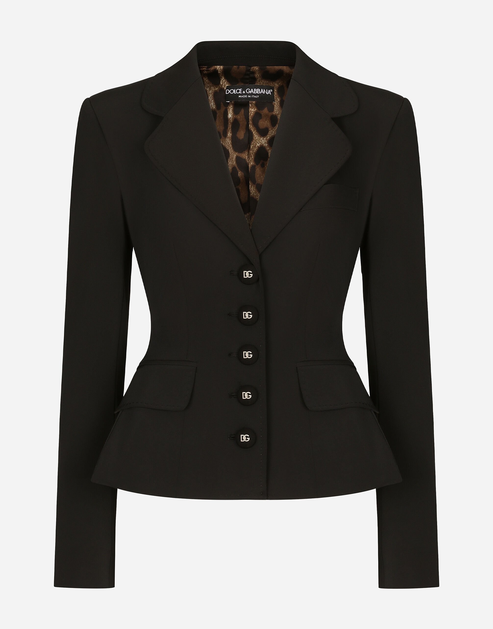 Dolce & Gabbana Technical gabardine Dolce jacket Black F26AHTFU23Q
