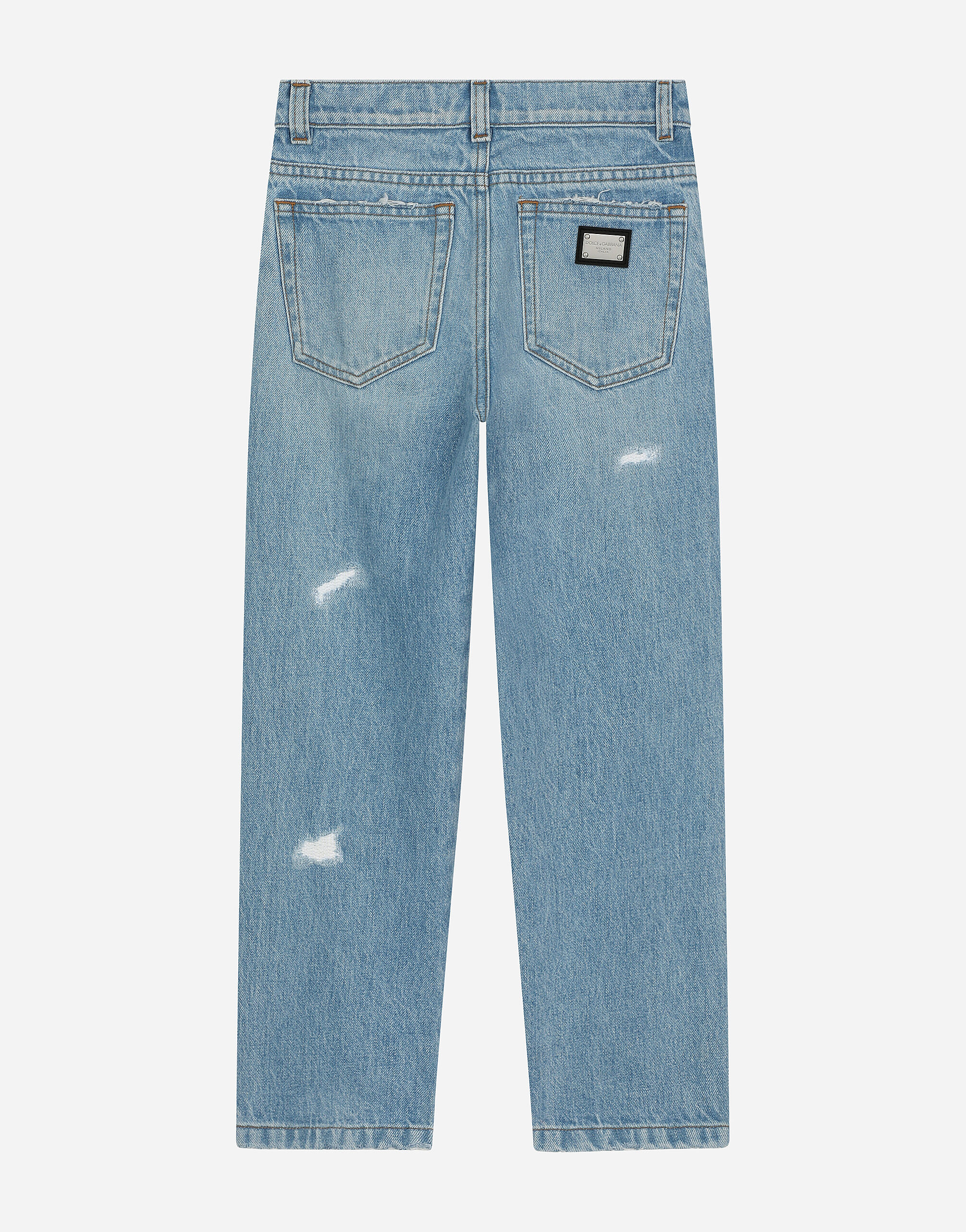 デニム・ジーパン Dolce & Gabbana 5-pocket jeans 5-pocket denim trousers in Multicolor for Women