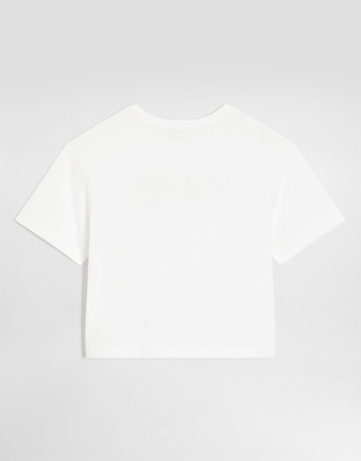 Dolce & Gabbana Majolica-print jersey t-shirt Dolce & Gabbana Majolica-print jersey t-shirt White L5JTNLG7P4H