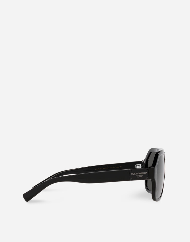 Dolce & Gabbana DG Plaque Sunglasses Black VG443DVP187