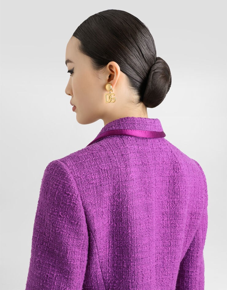 Dolce & Gabbana Rachel tweed jacket Purple F27DITFMTAC