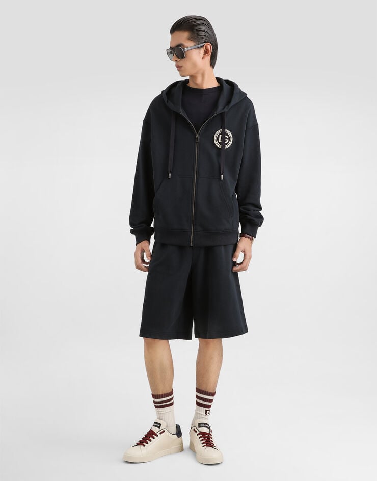 Dolce & Gabbana Cotton t-shirt with patch Dolce & Gabbana Cotton t-shirt with patch Blue G8PN9ZG7PZF