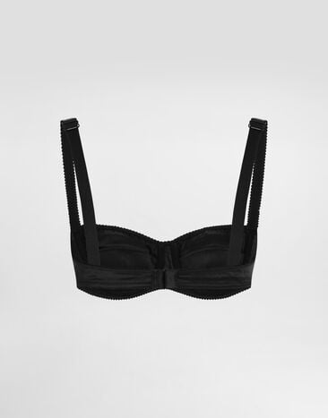 Dolce & Gabbana Satin balconette bra Black O1A12TONO13