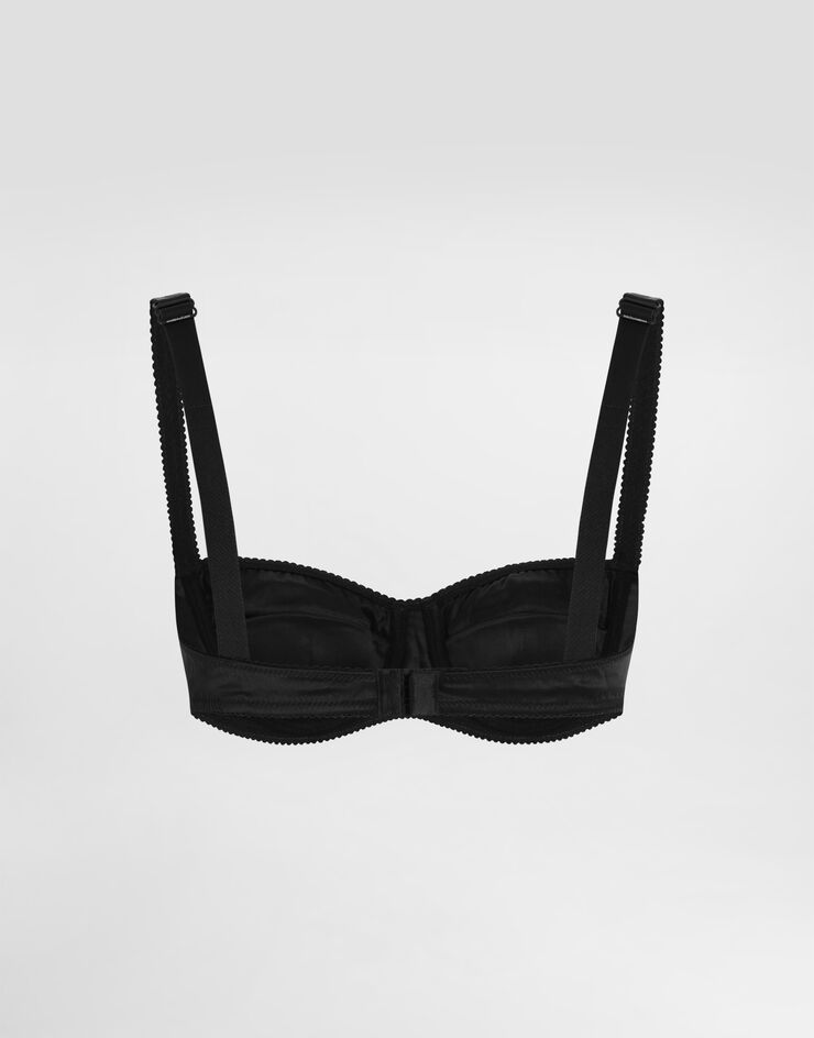 Dolce & Gabbana Satin balconette bra Black O1A12TONO13