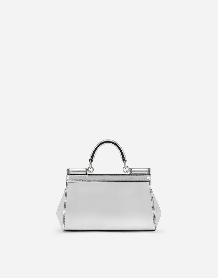 Dolce & Gabbana حقيبة يد سيسيلي صغيرة فضي BB7116AY828