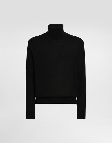 Dolce & Gabbana Rollkragenpullover aus Kaschmir Dolce & Gabbana Rollkragenpullover aus Kaschmir Schwarz GXW05TJBW1W