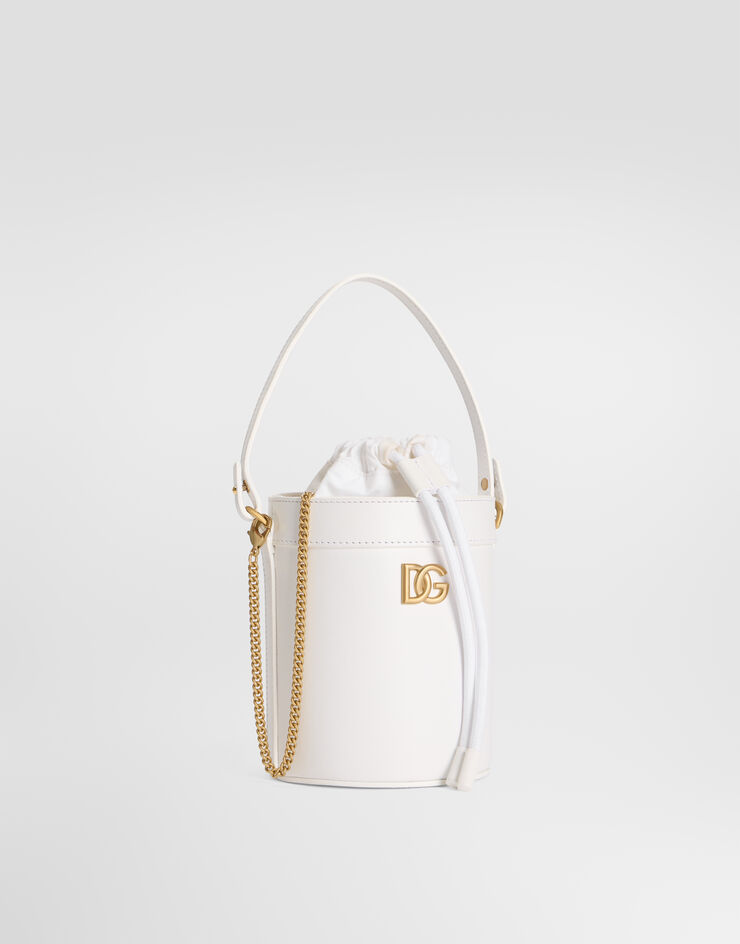 Dolce & Gabbana Nappa calfskin bucket bag White EB0266A1065