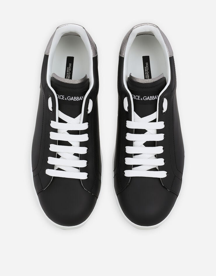 Dolce & Gabbana Calfskin nappa Portofino sneakers Black CS2216AH527