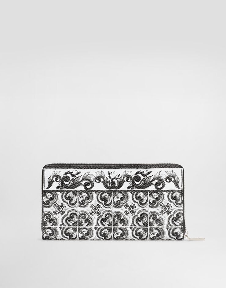 Dolce & Gabbana Majolica-print calfskin wallet Multicolor BP1672AN719