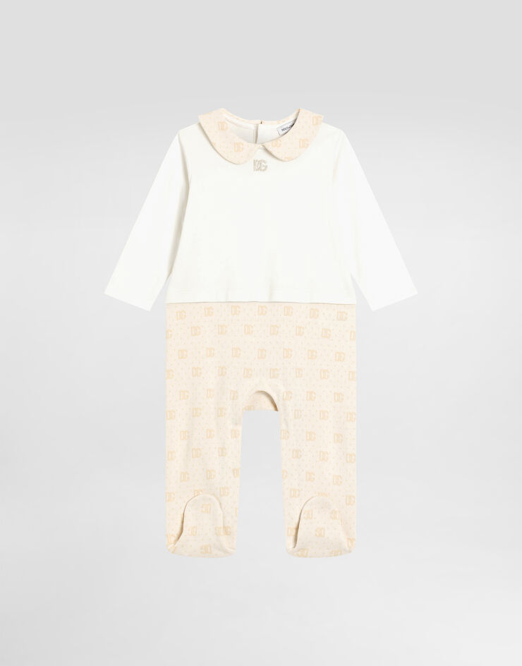 Dolce & Gabbana 3-piece gift set in interlock and jacquard with DG logo embroidery Multicolor L1JOCAG7PST