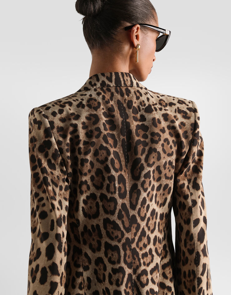 Dolce & Gabbana Turlington leo-print wool double-breasted jacket Dolce & Gabbana Turlington leo-print wool double-breasted jacket Print F29QFTFSBAV