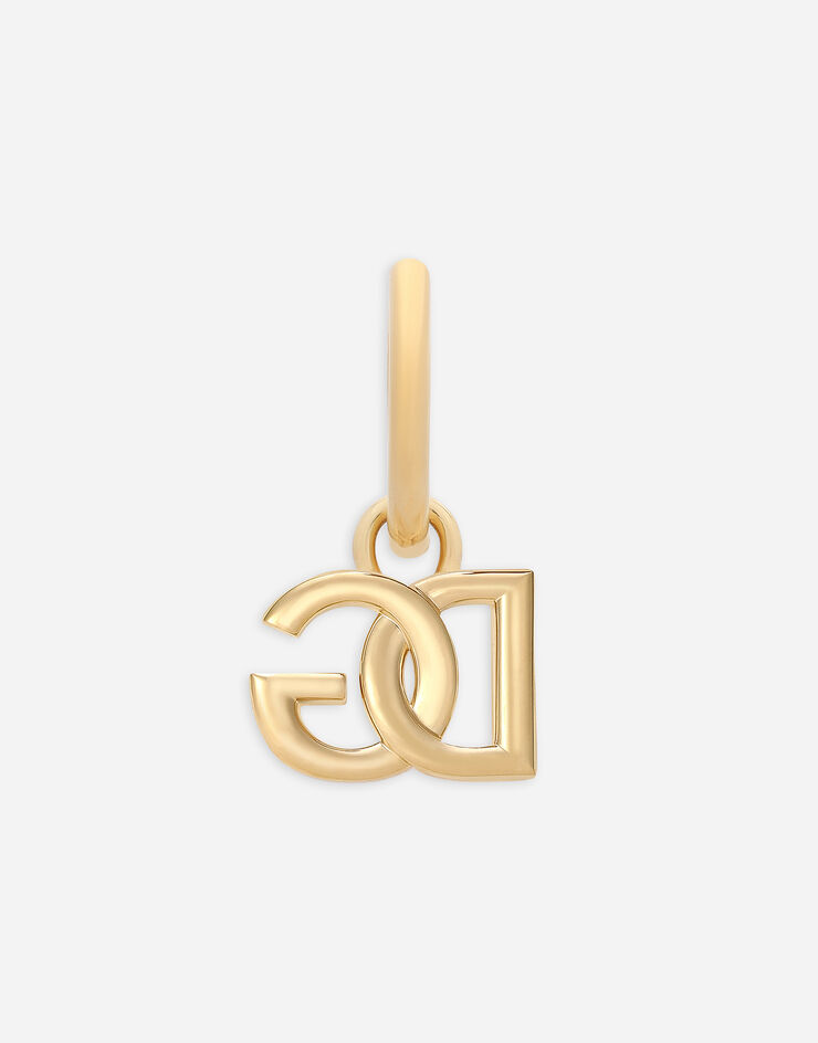 Dolce & Gabbana Single DG logo earring Dorado WEO5L1W1111