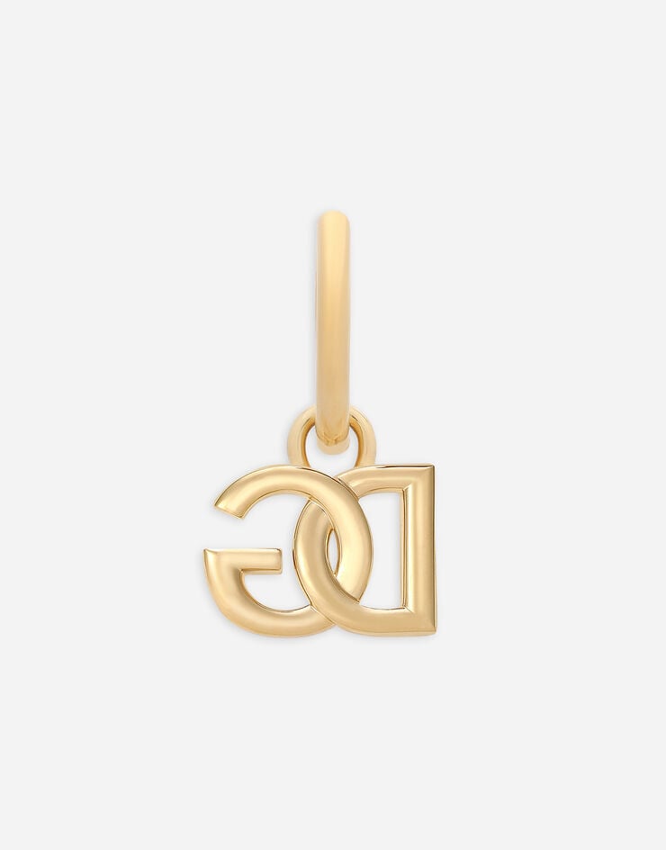 Dolce & Gabbana Непарная серьга с логотипом DG золотой WEO5L1W1111