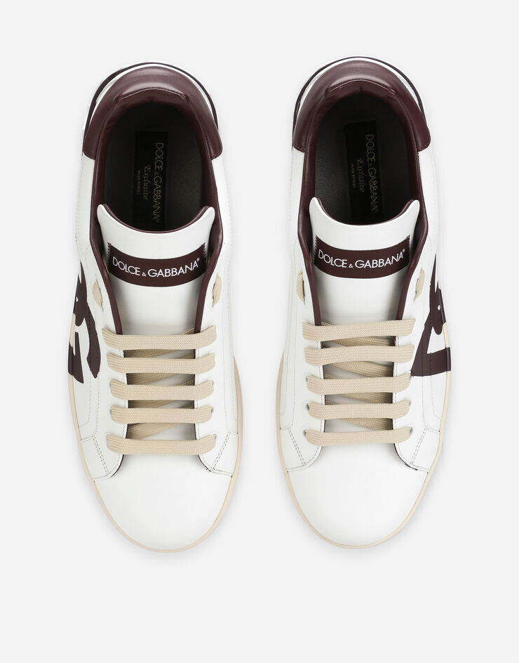 Dolce & Gabbana Calfskin Portofino sneakers with DG logo Multicolor CS1772B5959