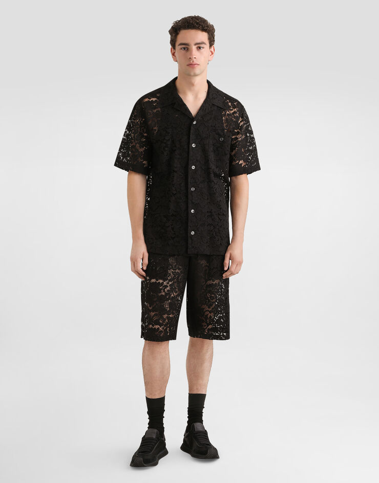 Dolce & Gabbana Cordonetto lace trousers Black GV37ATHLM5E