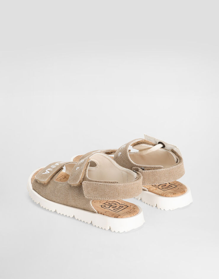 Dolce & Gabbana Canvas sandals Beige DA5345AW520