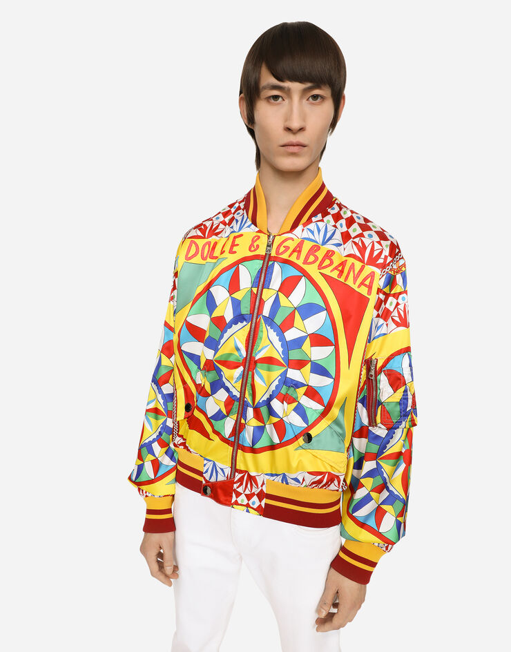 | Carretto-print jacket for US Dolce&Gabbana® nylon Red in