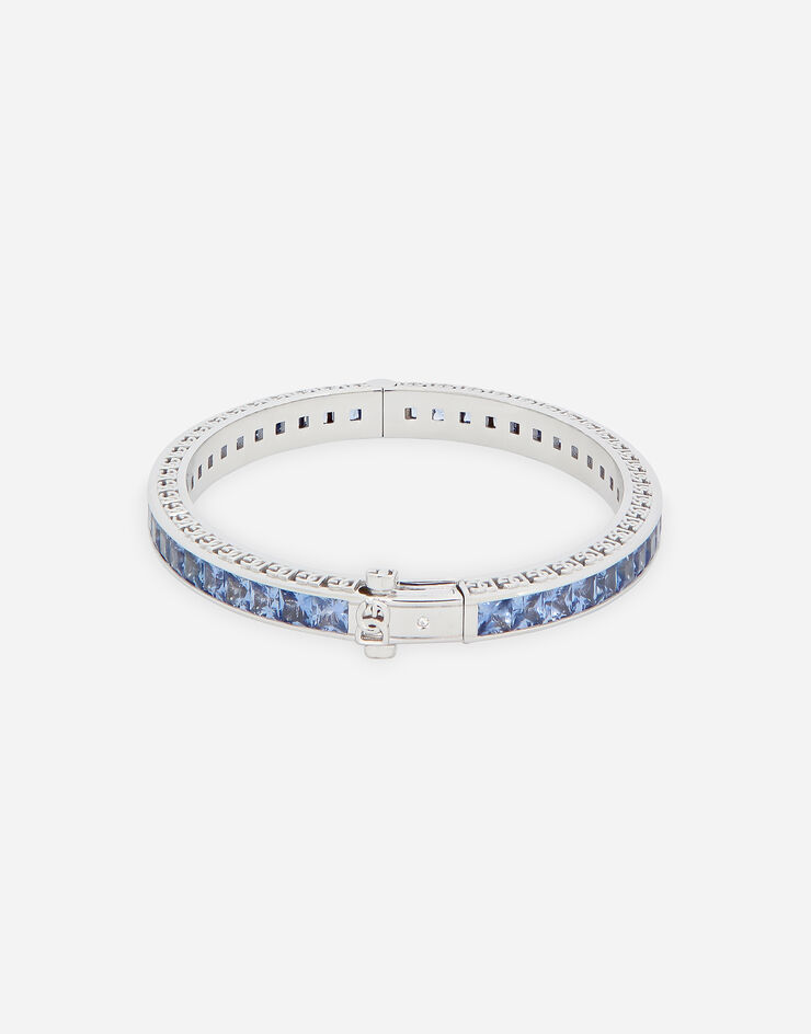 Dolce & Gabbana Anna bracelet in white gold 18kt with blue sapphires White WBQA2GWSALB