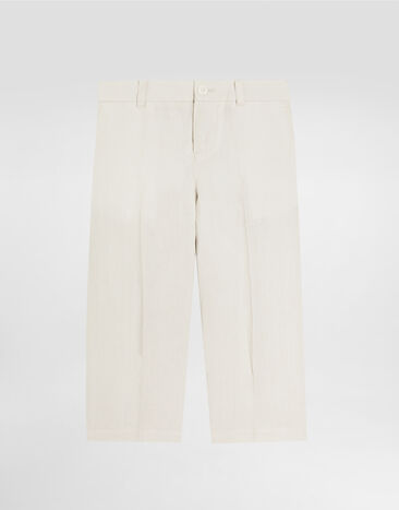 Dolce & Gabbana Linen trousers Beige L44P73FU4LH
