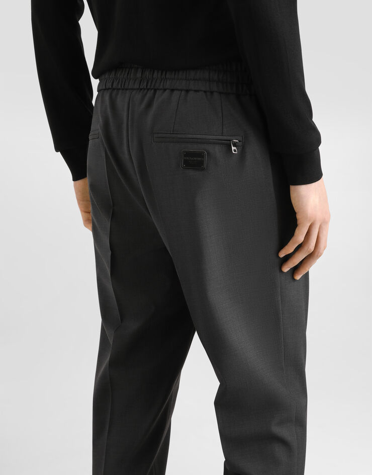 Dolce & Gabbana Wool jogging pants Grey GYACETGK306