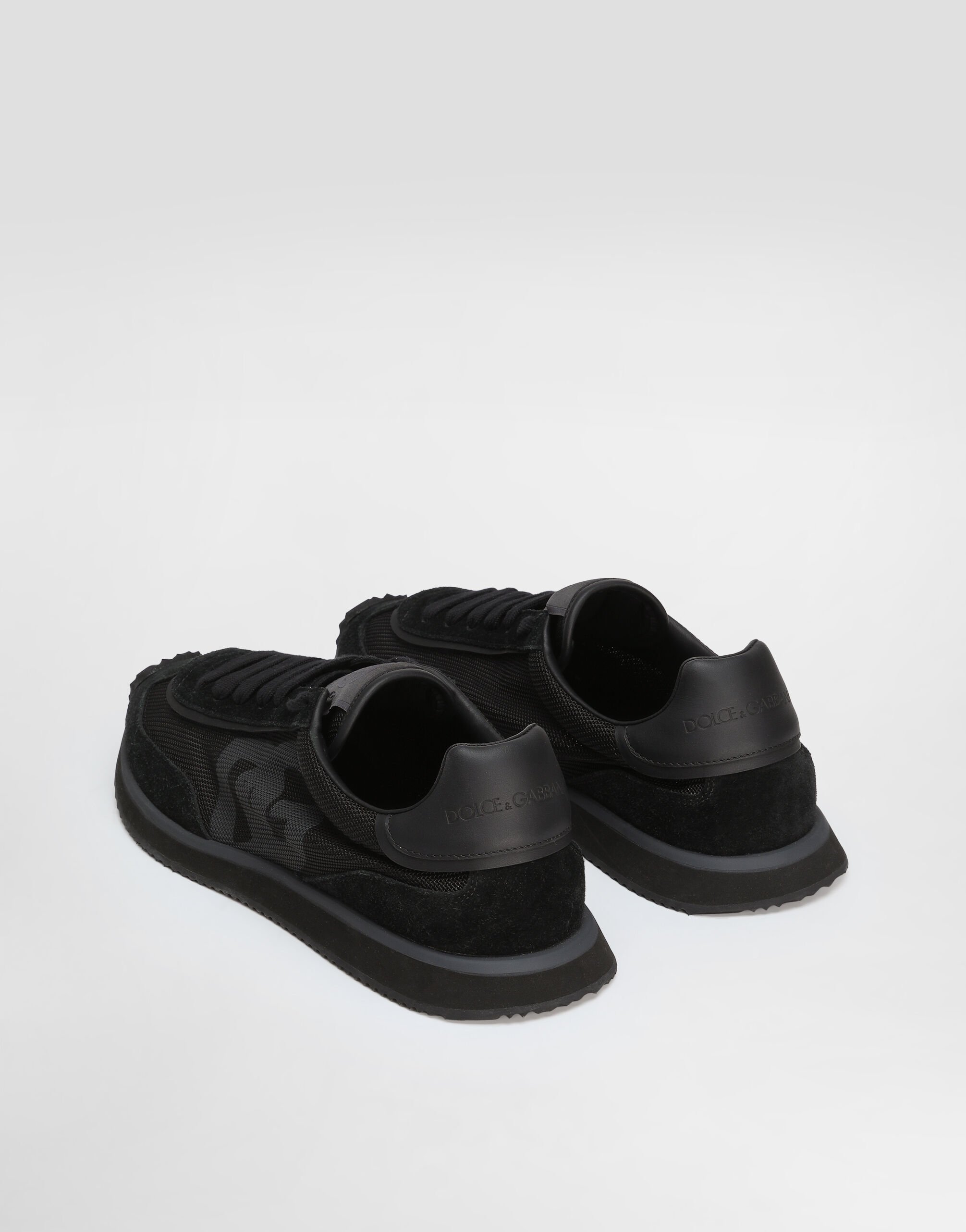スニーカー DOLCE & GABBANA BLACK DG CUSHION SNEAKERS Mixed-material DG CUSHION sneakers in Black for Men
