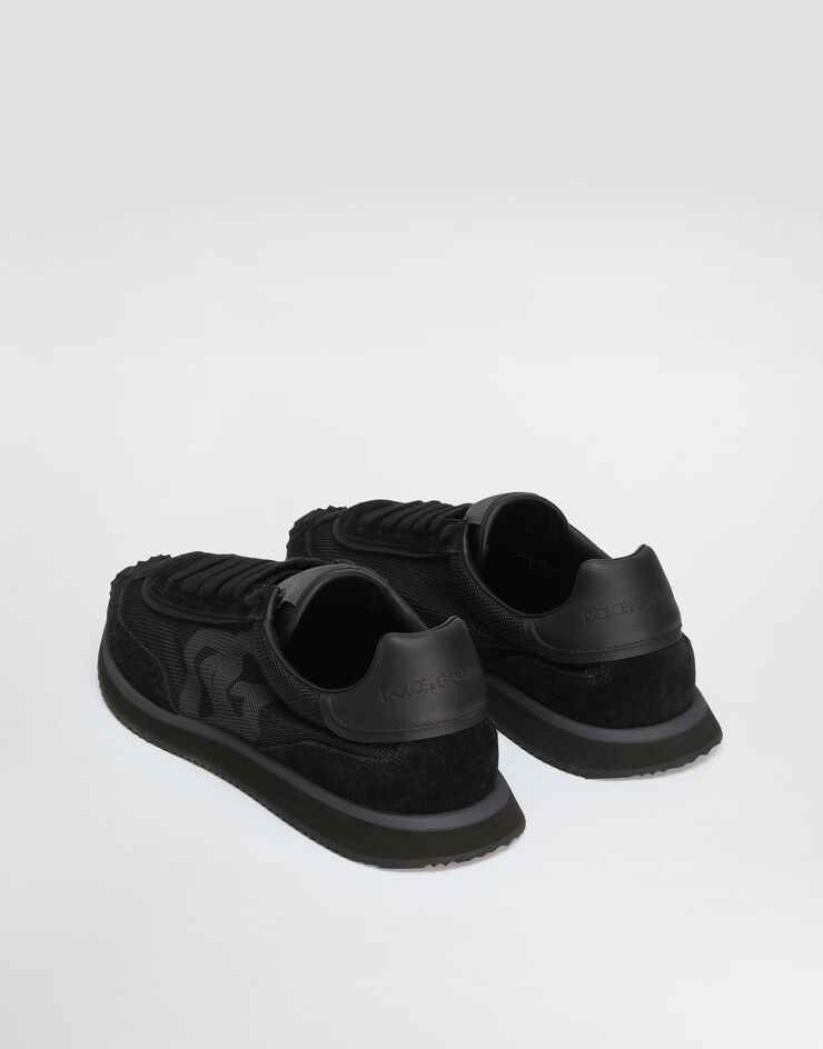 Dolce & Gabbana DG CUSHION ミックスマテリアル スニーカー Black CS2288A5355