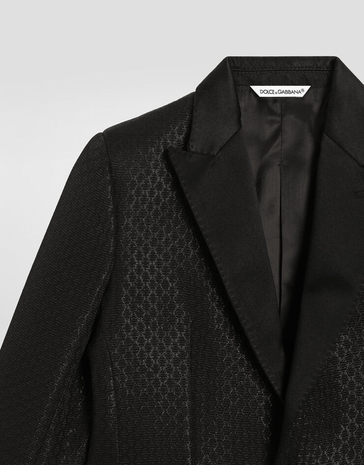 Dolce & Gabbana Single-breasted lamé jacquard wool jacket Multicolor L41J73FJM06