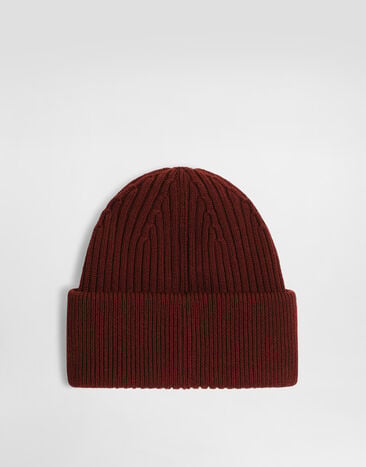 Dolce & Gabbana Virgin wool hat with logo  GX66KZJDVN6