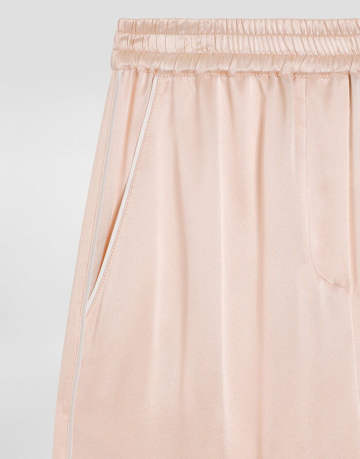 Dolce & Gabbana Silk satin vanity trousers Pink L53P44FU1AU