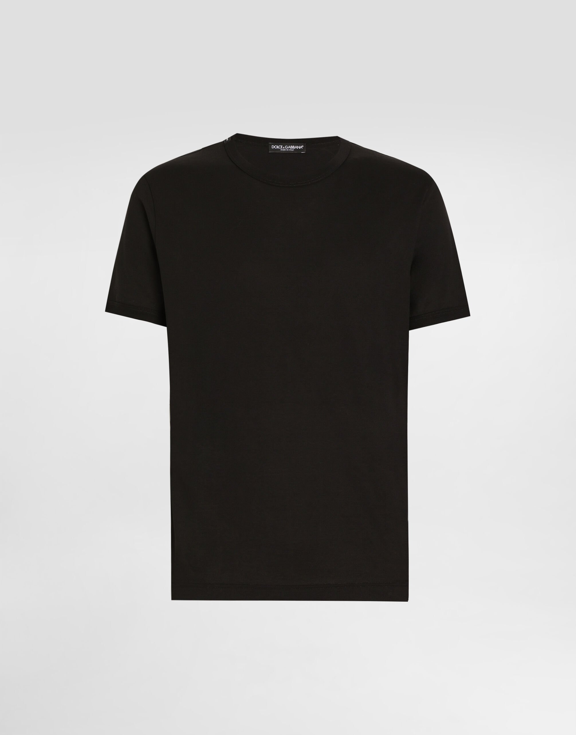 Dolce&Gabbana T-shirt in cotton Black G8PE3ZG7J5Y