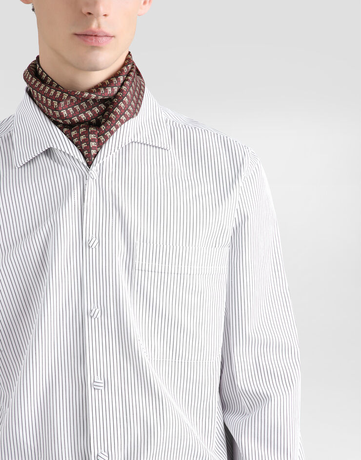 Dolce & Gabbana Striped poplin martini shirt Multicolor G5NK6TFR51C
