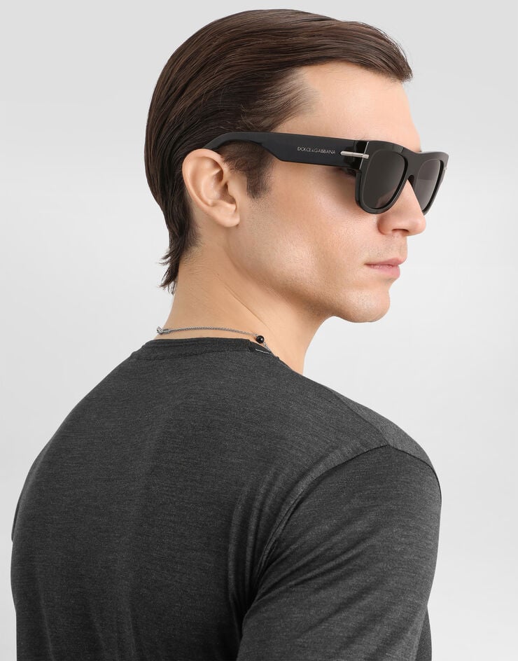 Dolce & Gabbana Футболка из шелка Grey G8ST1TG7P0F