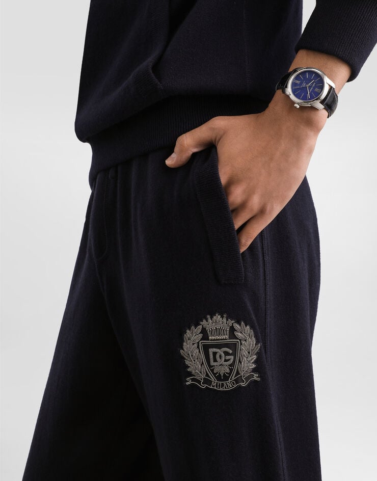 Dolce & Gabbana Smooth cashmere trousers Blue GXU27ZJBWIR
