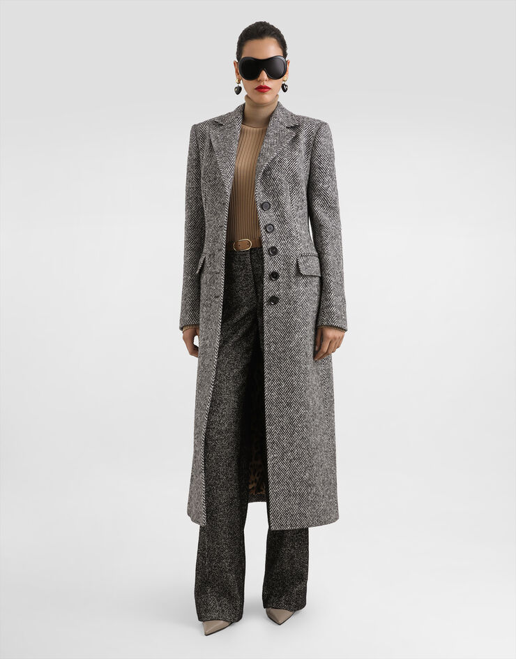 Dolce & Gabbana Wool turtleneck pullover Beige FXW34TJDVDC