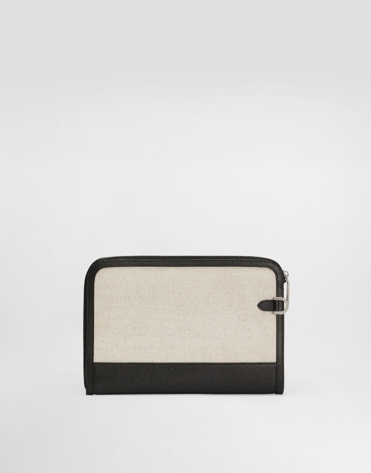 Dolce & Gabbana Salt&pepper calfskin atene clutch bag Multicolor BM2528AE855