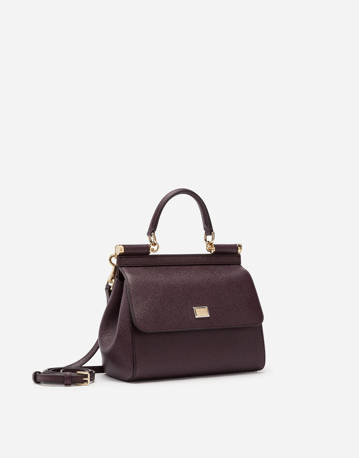 Dolce & Gabbana Small dauphine leather Sicily bag Purple BB4825A1001
